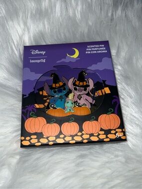 New Disney Halloween Stitch & Angel Scented Enamel Pin
